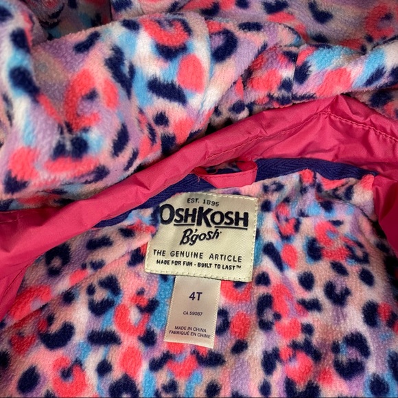 Pink OshKosh Toddler spring / fall Rain Jacket 4T - Picture 7 of 8